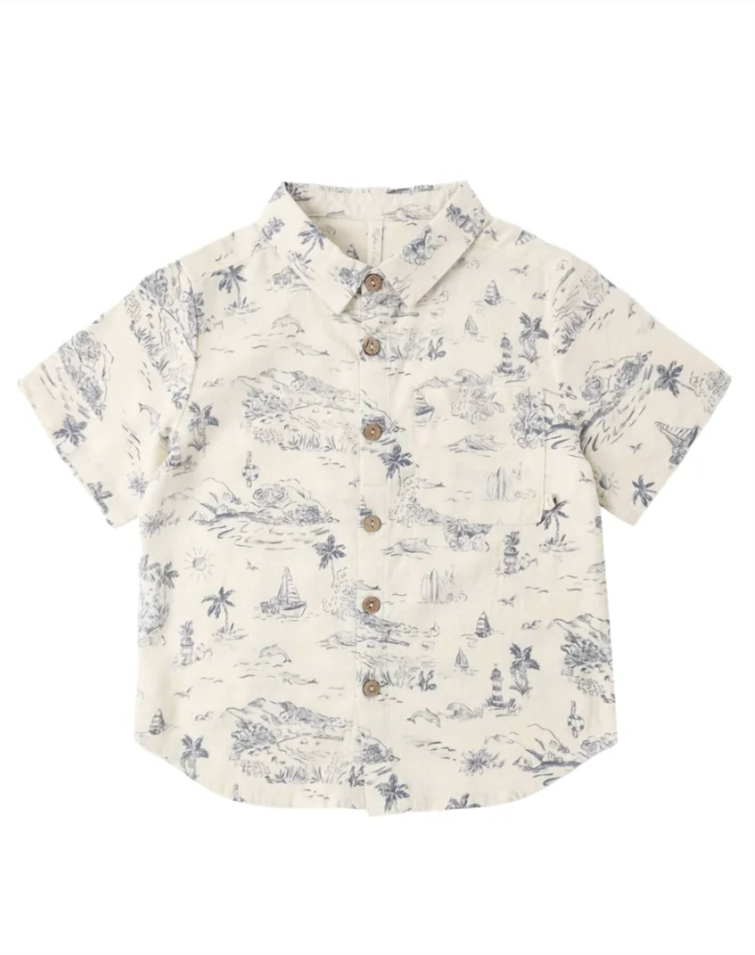 Rylee + Cru - Collared Short Sleeve Shirt