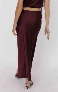 Sage The Label - Deep Trance Bias Cut Midi Skirt