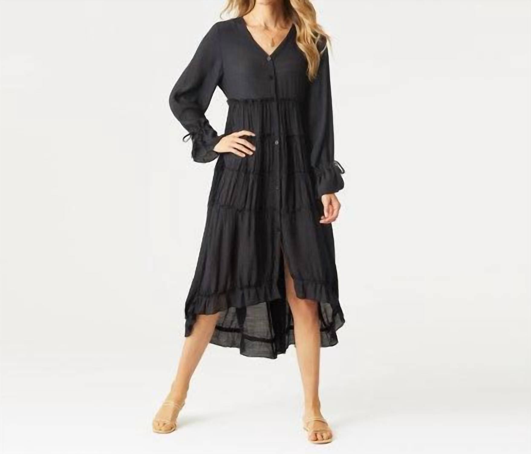 Coco + Carmen - Norra Oversized Button Front Dress