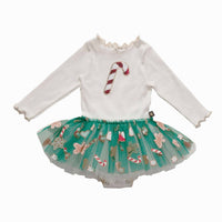 Petite Hailey - Girls' Candy Cane Baby Tutu