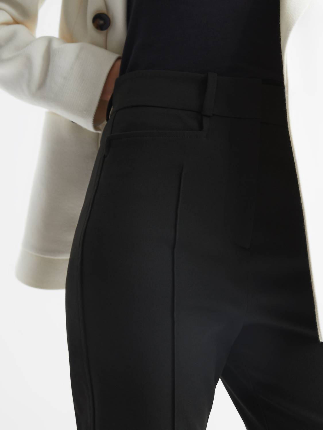 Reiss - Dylan Flare Flared High Rise Trousers Pants