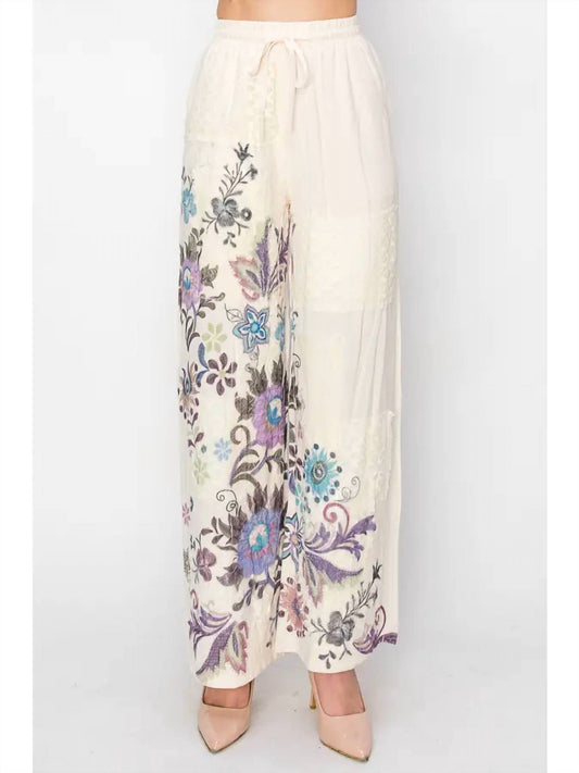 Origami - Women's Lace Patchwork Pants