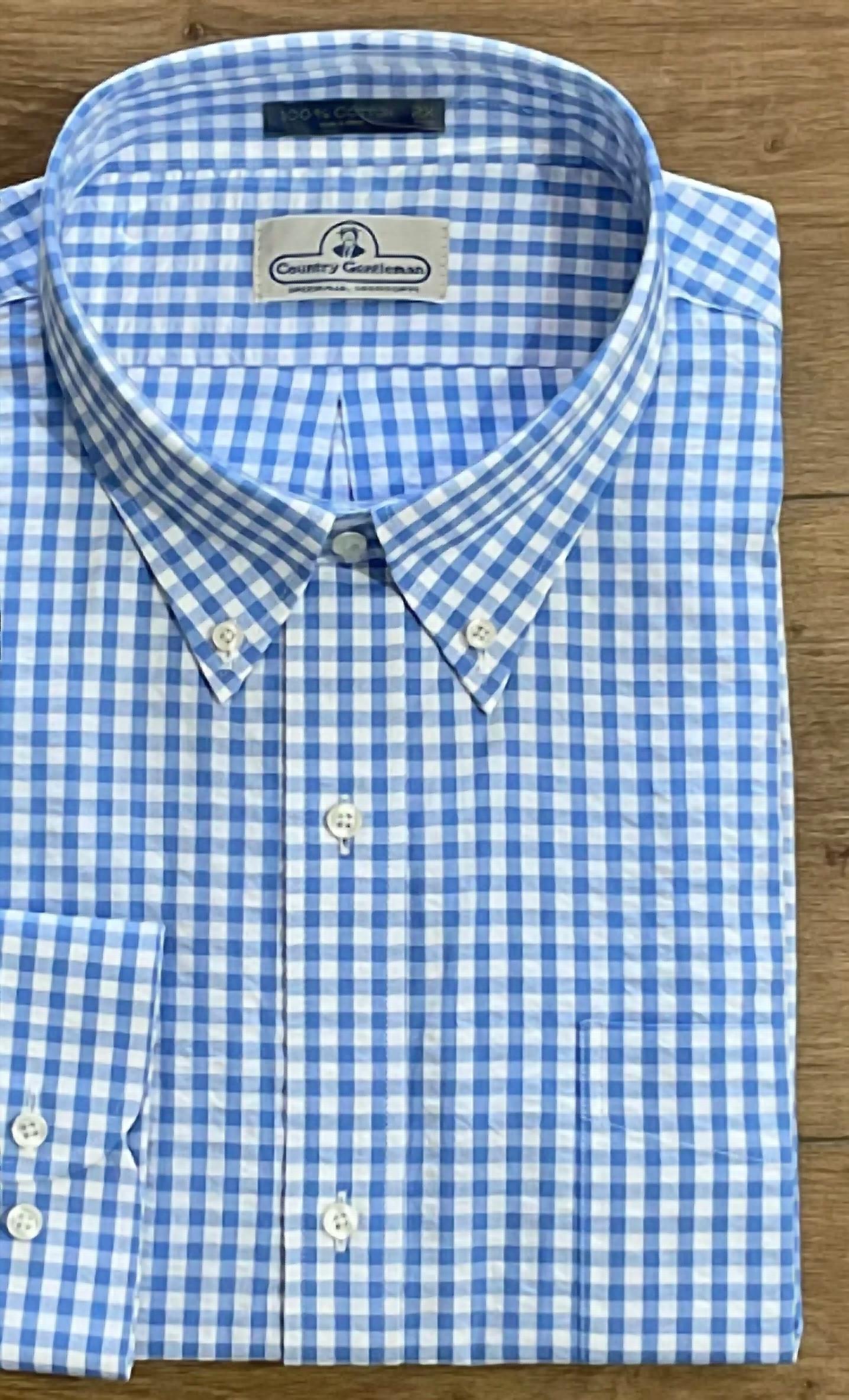 Gordon Of New Orleans - Men's All Cotton Seersucker Shirt