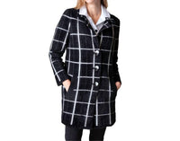 Habitat - Windowpane Jaquard Car Coat