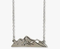 Zad - Women's Mountain Peaks Cutout Pendant Necklace