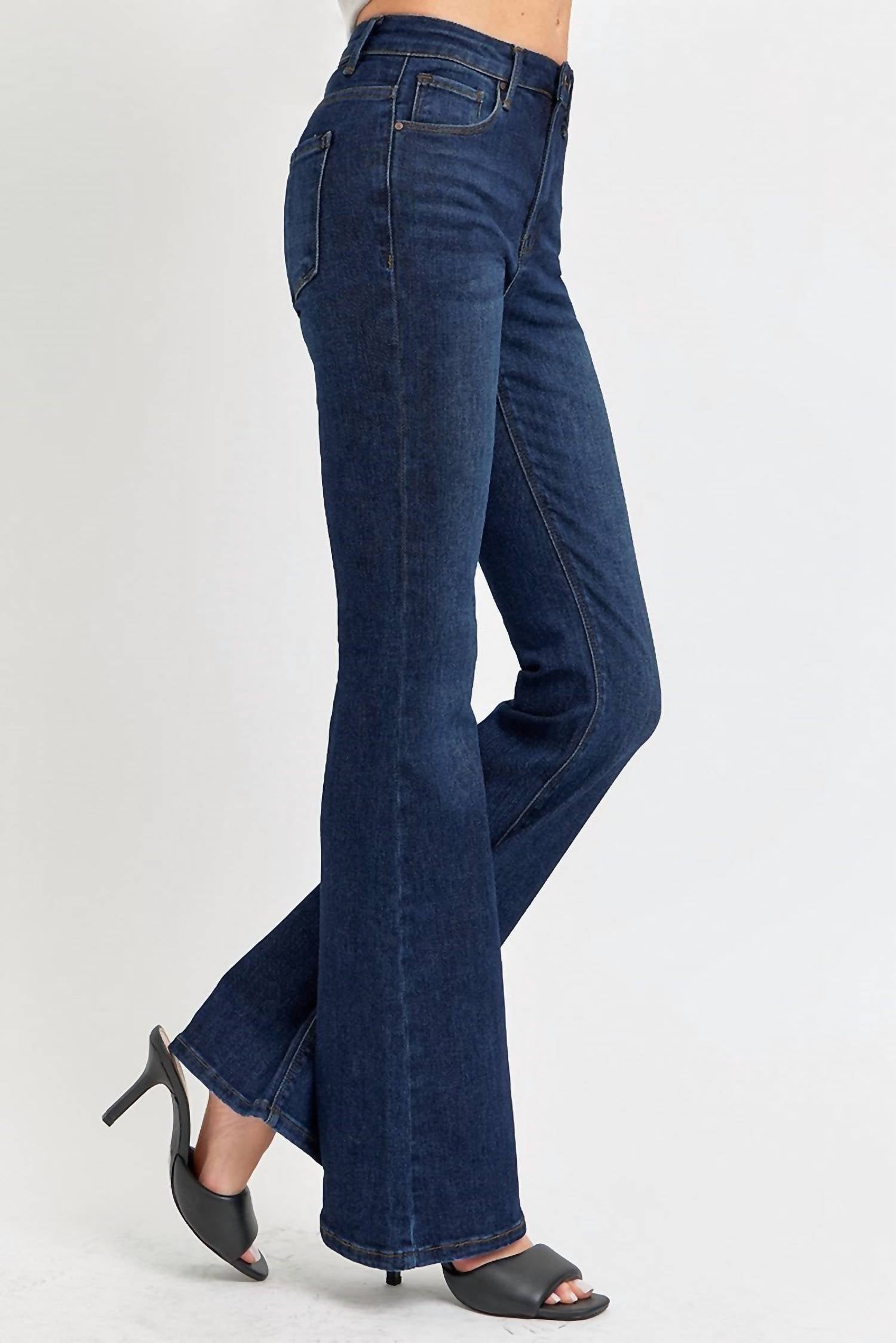 Risen - High-rise Flare Basic Jeans