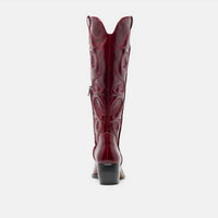 Dolce Vita Women's Mirla Leather Boots in oxblood - women's shoe - alternate view