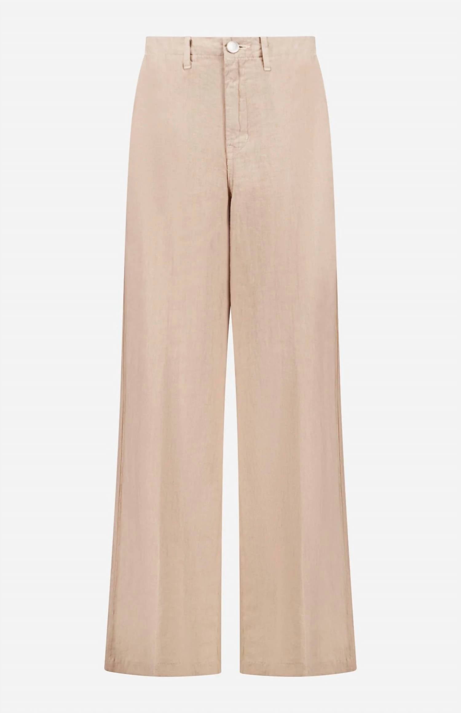 L'Agence Brie High Rise Wide Leg Pants in doeskin - women's pants - view 5