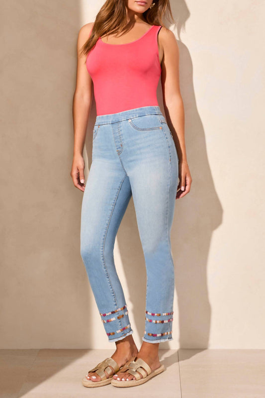 Tribal - Pull-on Slim Ankle Jeans