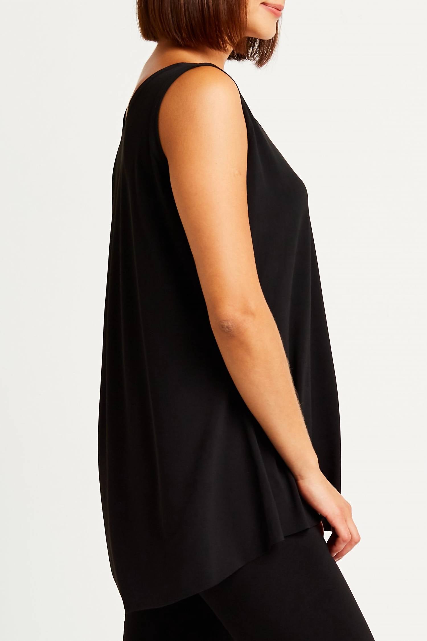 Planet By Lauren G. - Matte Jersey Shirtail Tank