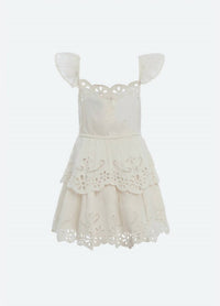 Sea - Girl's Lula Embroidery Tank Dress