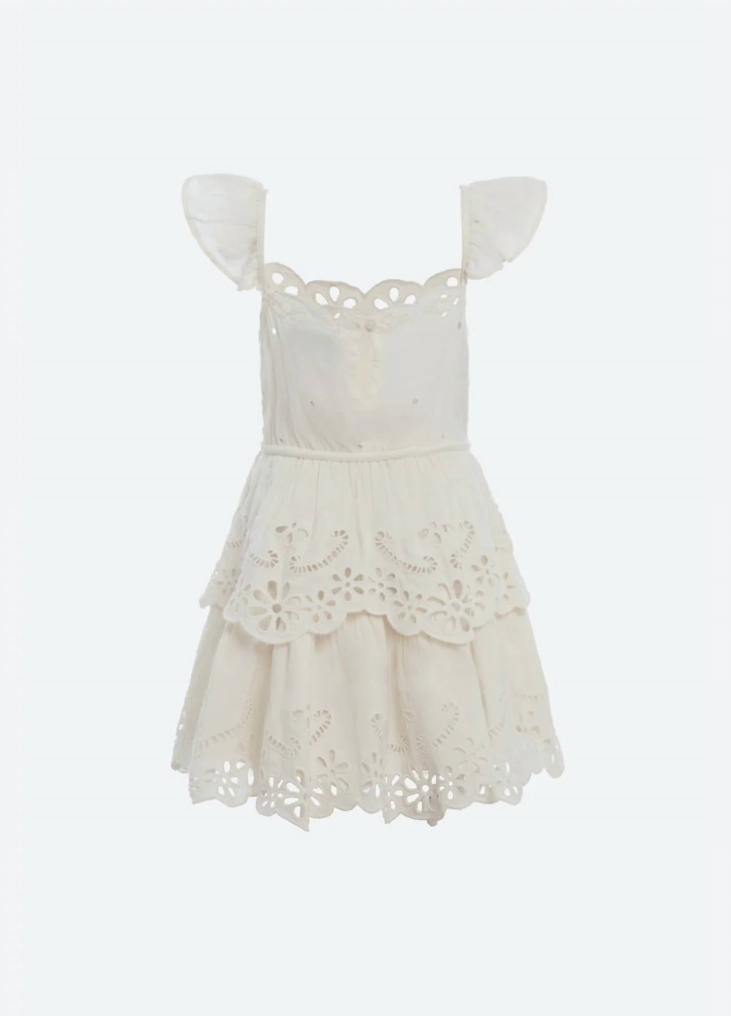 Sea - Girl's Lula Embroidery Tank Dress