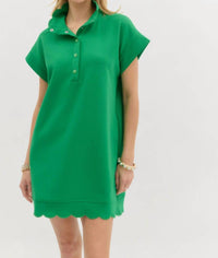 entro Time of Day Dress in green - women's dress - detail view