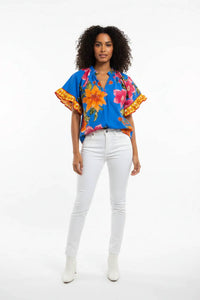 Maude Vivante - Noel Floral Top