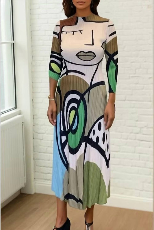 Vanite Couture - Picasso Mix Abstract Dress