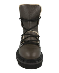 Salvatore Ferragamo Women's Elimo Leather Boots in green - women's shoe - view 4