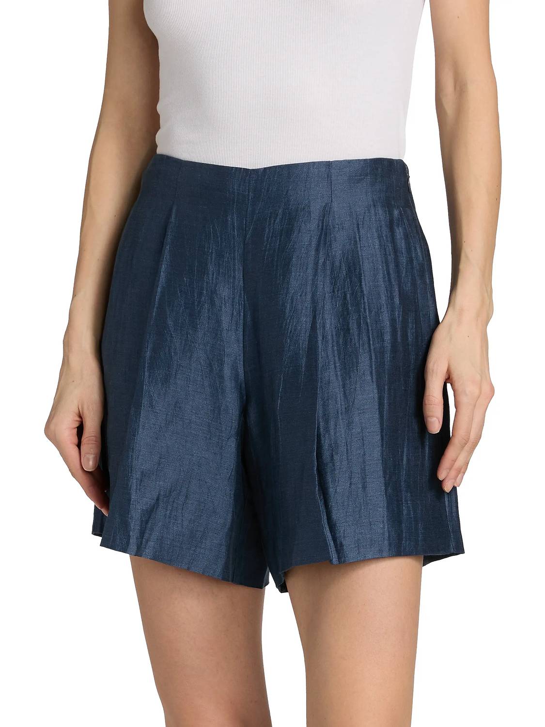 L'Agence - Hadleigh Linen-nylon Shorts