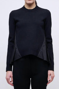 Simkhai - Elanore Long Sleeve Pleated Top