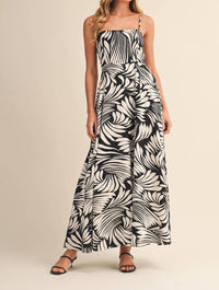 Klesis - Printed Linen A-line Midi Dress