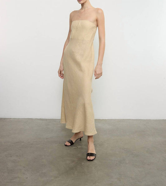 Enza Costa - LINEN BIAS DRESS