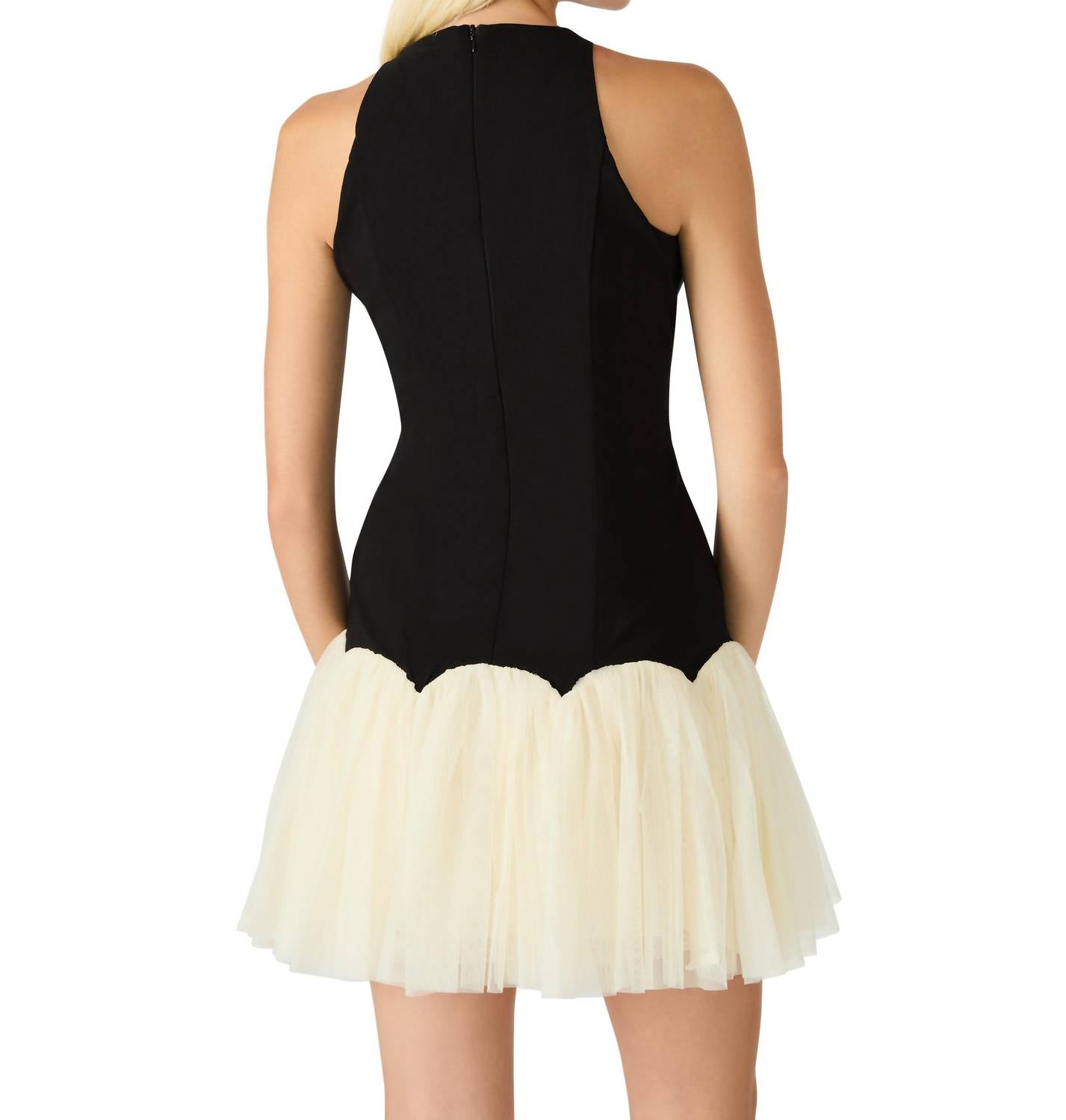 STEVE MADDEN Nohemi Sleeveless Dress in black - women's dress - detail view