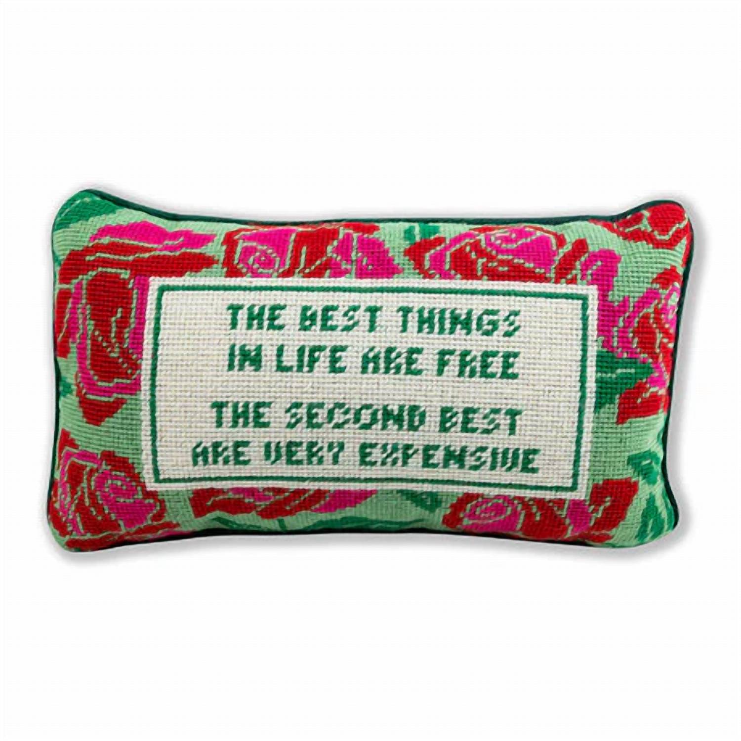 Furbish Studio - Expensive Needlepoint Pillow