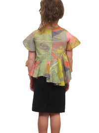 Bottom Ruffles Short Sleeve Shirt