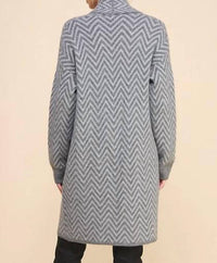 Allie Rose - Heathered Chevron Shawl Cardigan