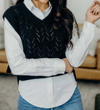 Mikarose - Cable Knit Sweater Vest