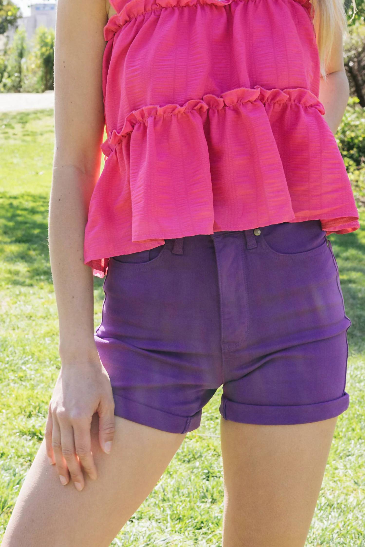 Judy Blue - Quinn High Rise Tummy Control Shorts