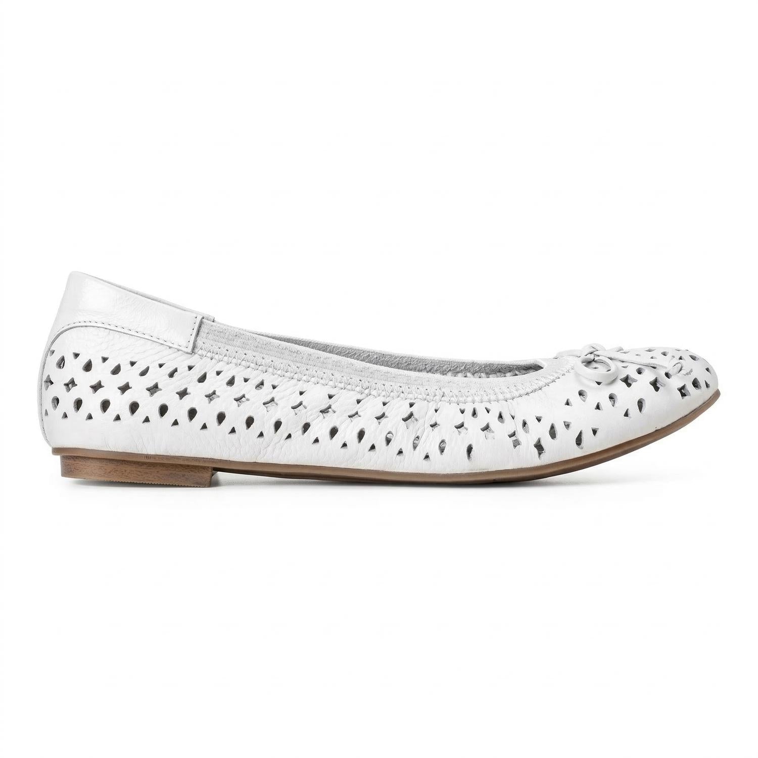 VIONIC Women's Spark Surin Ballet Flats in white - women's flats - detail view