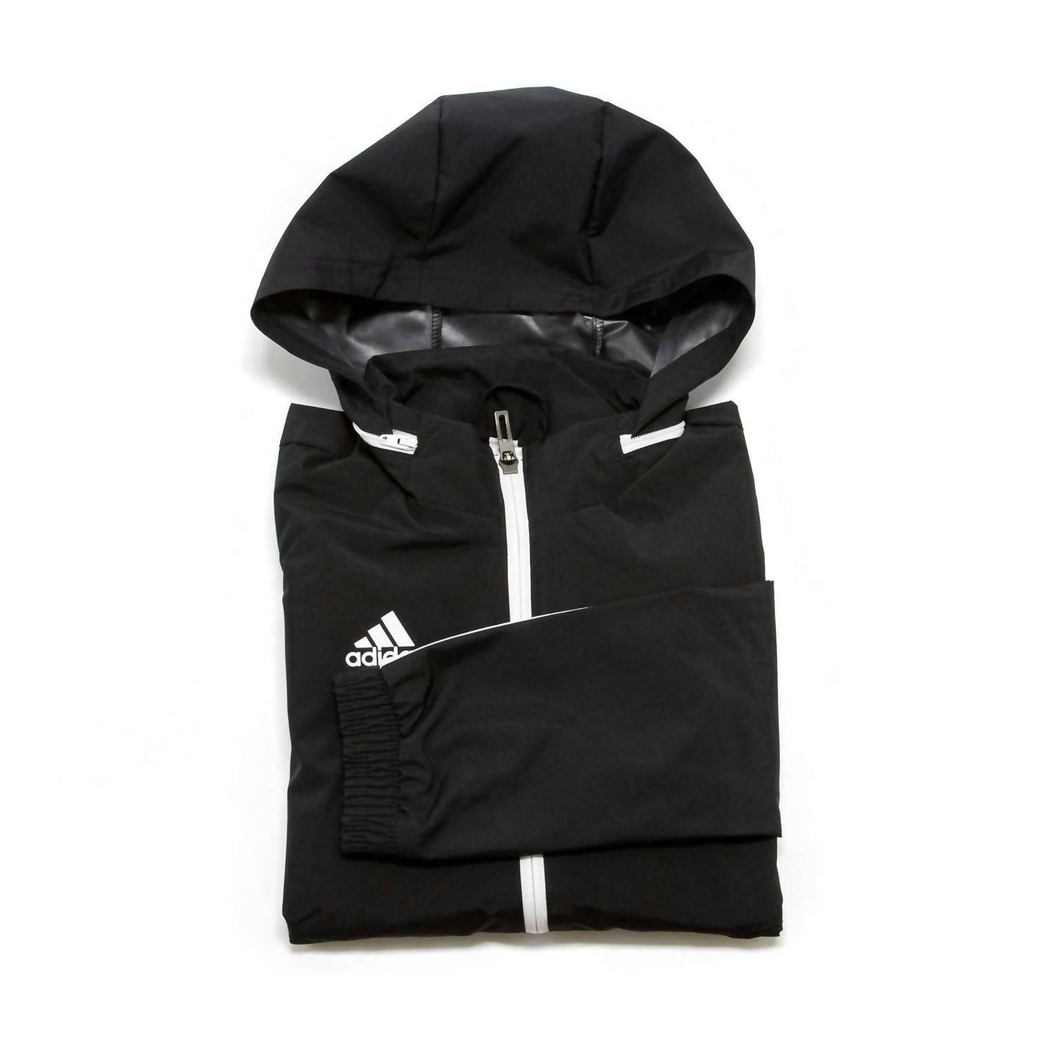 adidas Boy's Tiro 19 Long Sleeve All Weather Jacket in black - item - alternate view