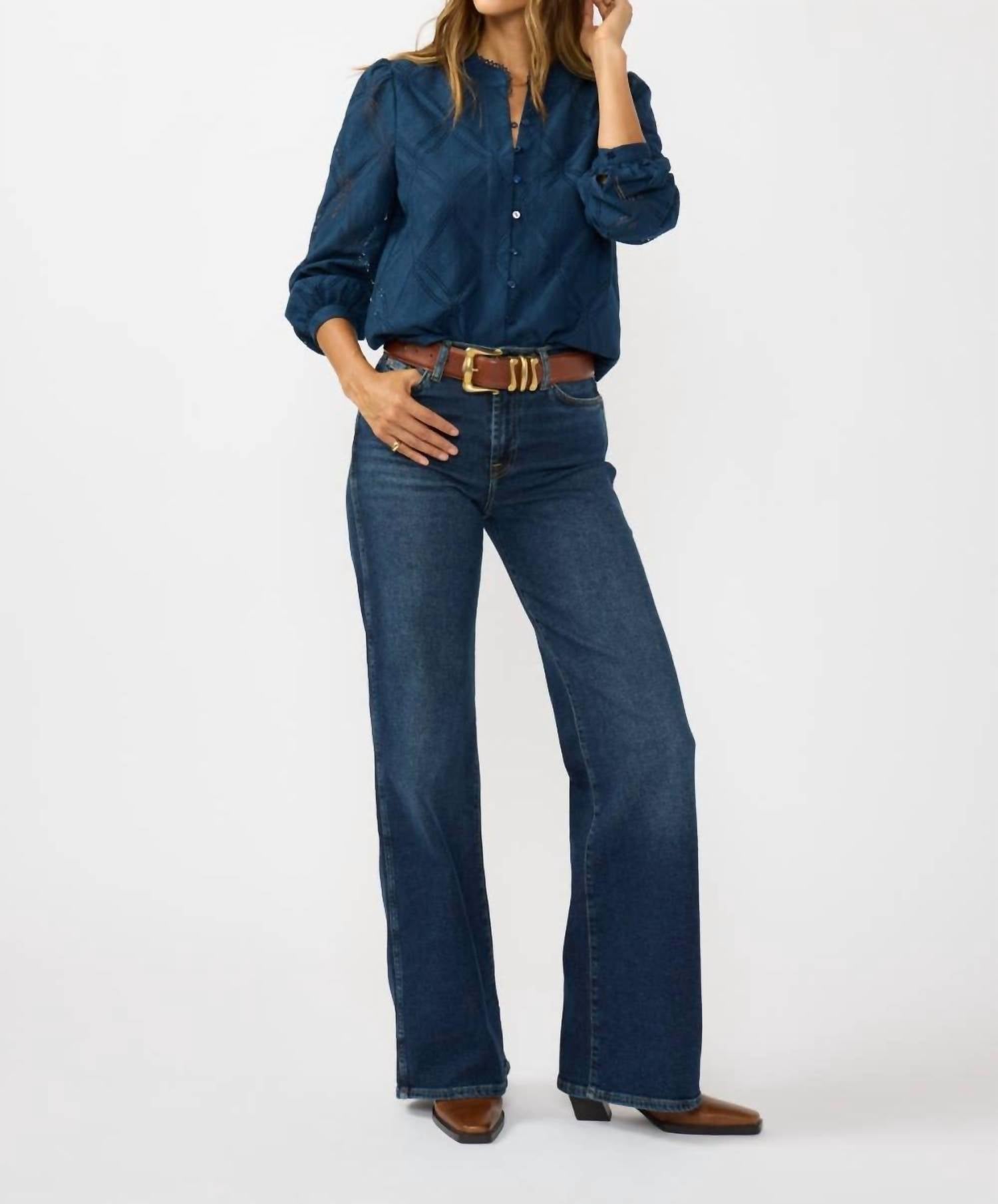 Lovestitch - Lace Button Blouse