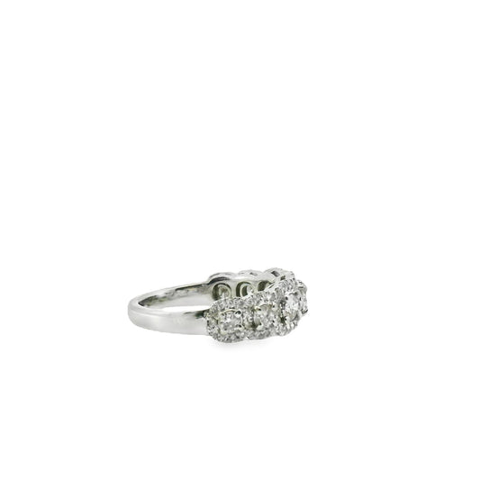 Normani - Women's Seven Diamond Halo Wedding Ring