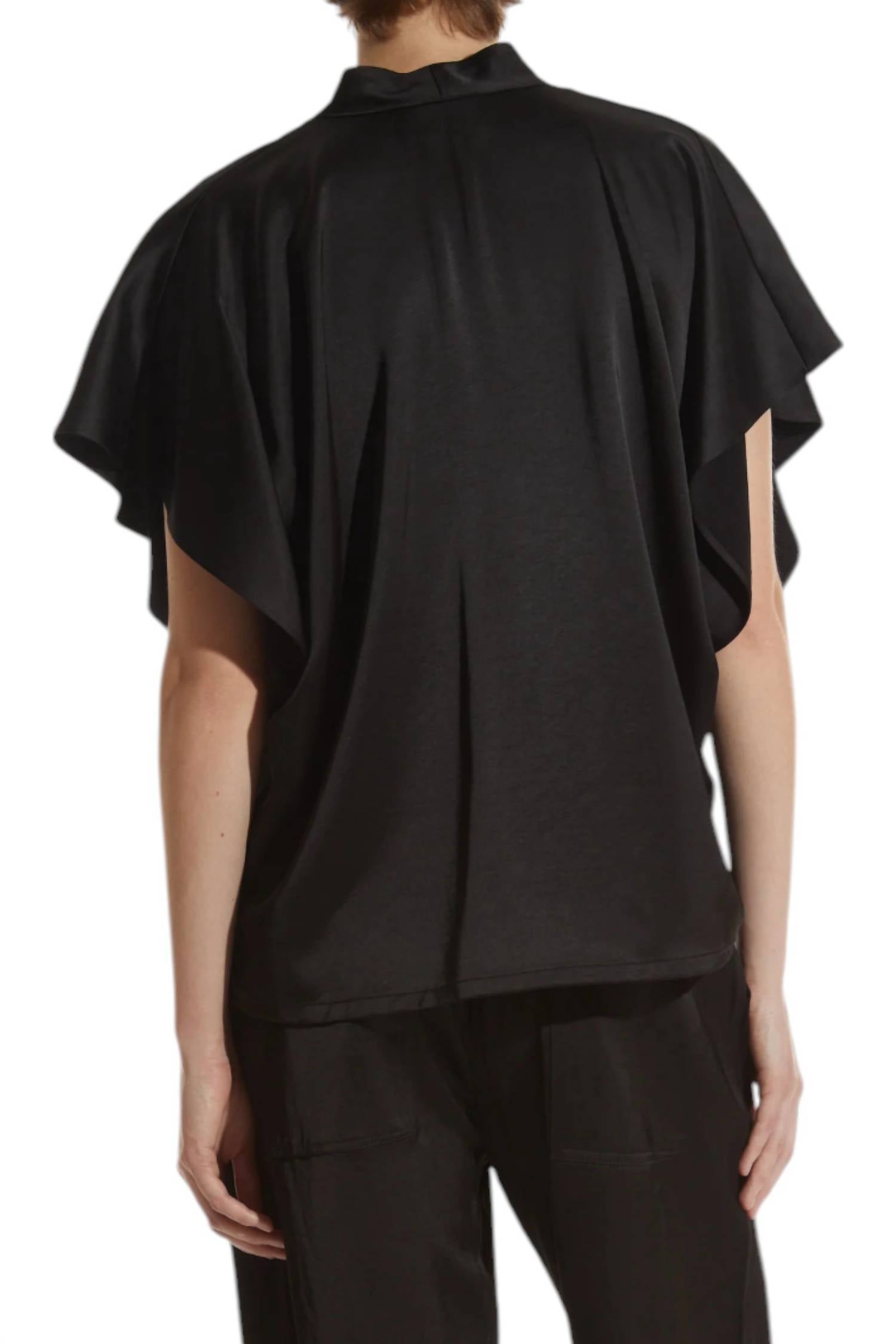 Saint Art - Finn V-Neck Charmeuse Top