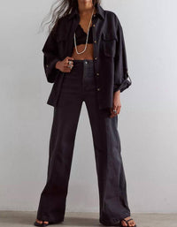 Free People Libre Wide Leg Jeans in cafe noir - women's pants