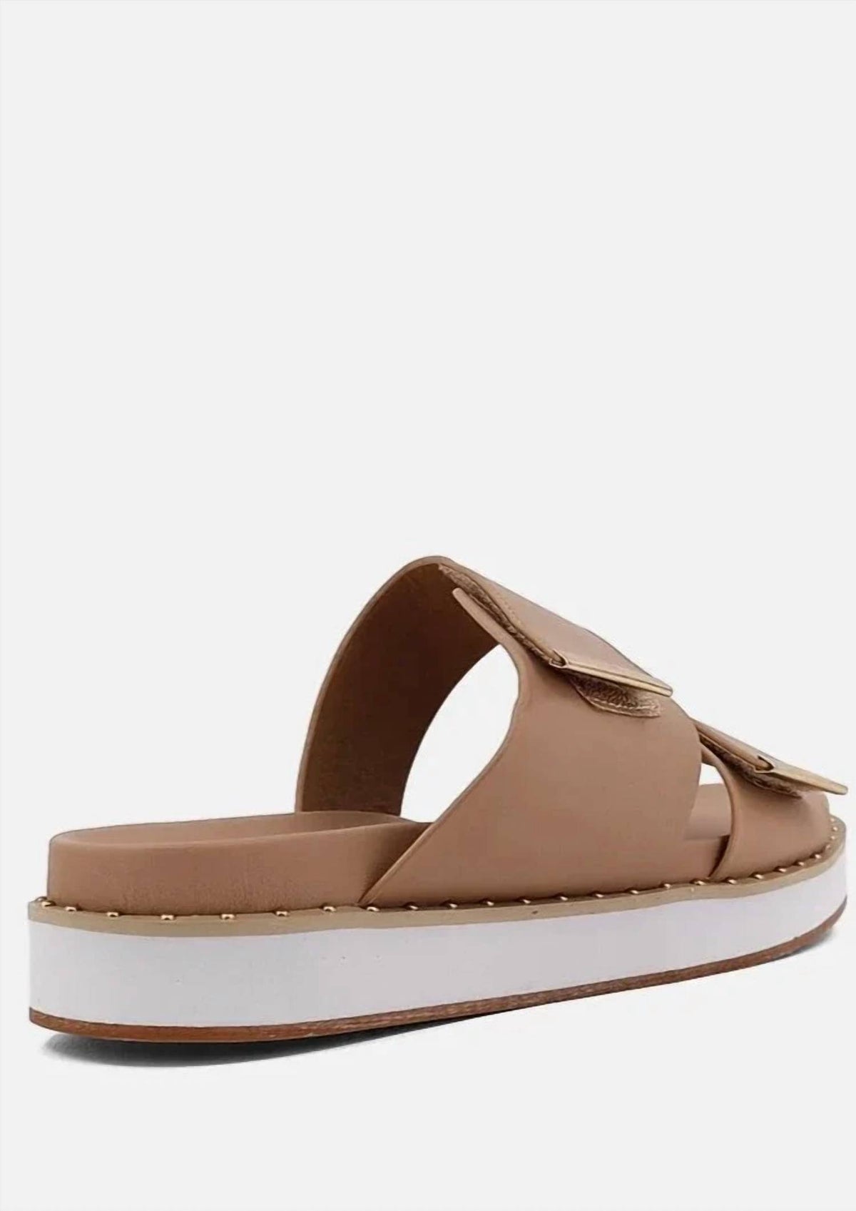 Shu Shop - Women's 2 Strap Stud Trim Sandal