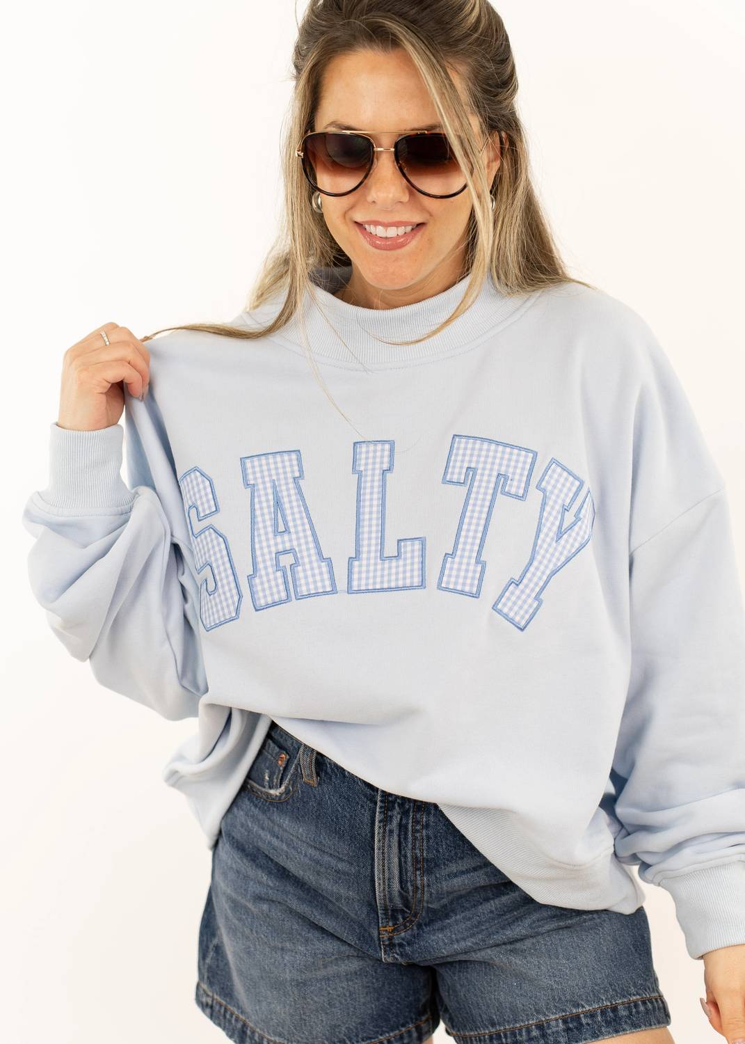 Kimberly C - Salty Mock Neck Sweatshirt