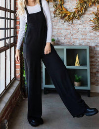 Vanilla Monkey - Solid Rib Overall Jumpsuit