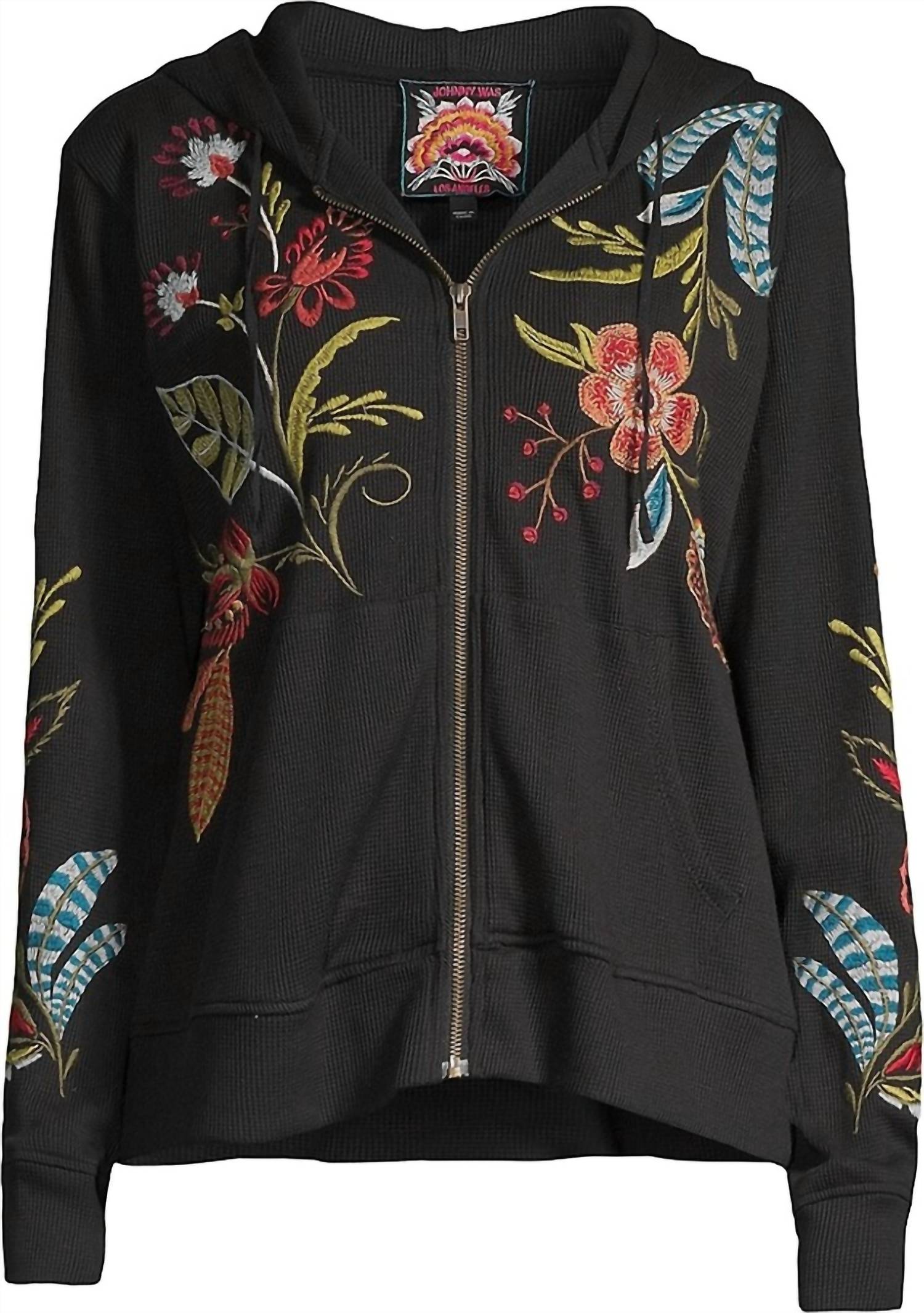 Johnny Was - Isabella Zip Up Thermal Hoodie