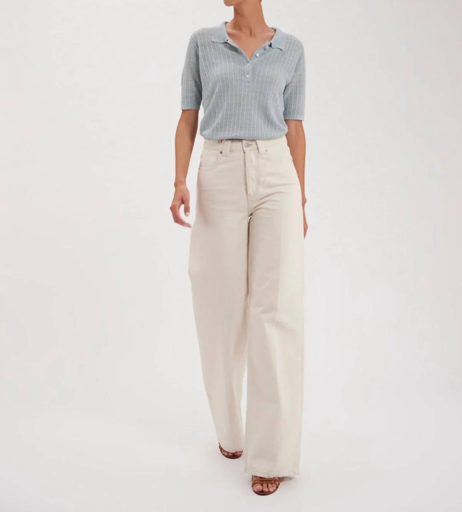 Ines de la Fressange Women's Mara Jeans in ecru - women's pants