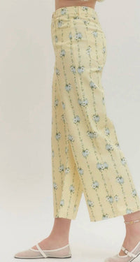 Entro - Floral Wide Leg Pants