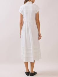 Tcec - Classic Shirt Pleated Dress