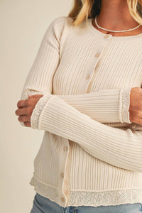Mustard Seed - Ribbed Sweater Cardigan