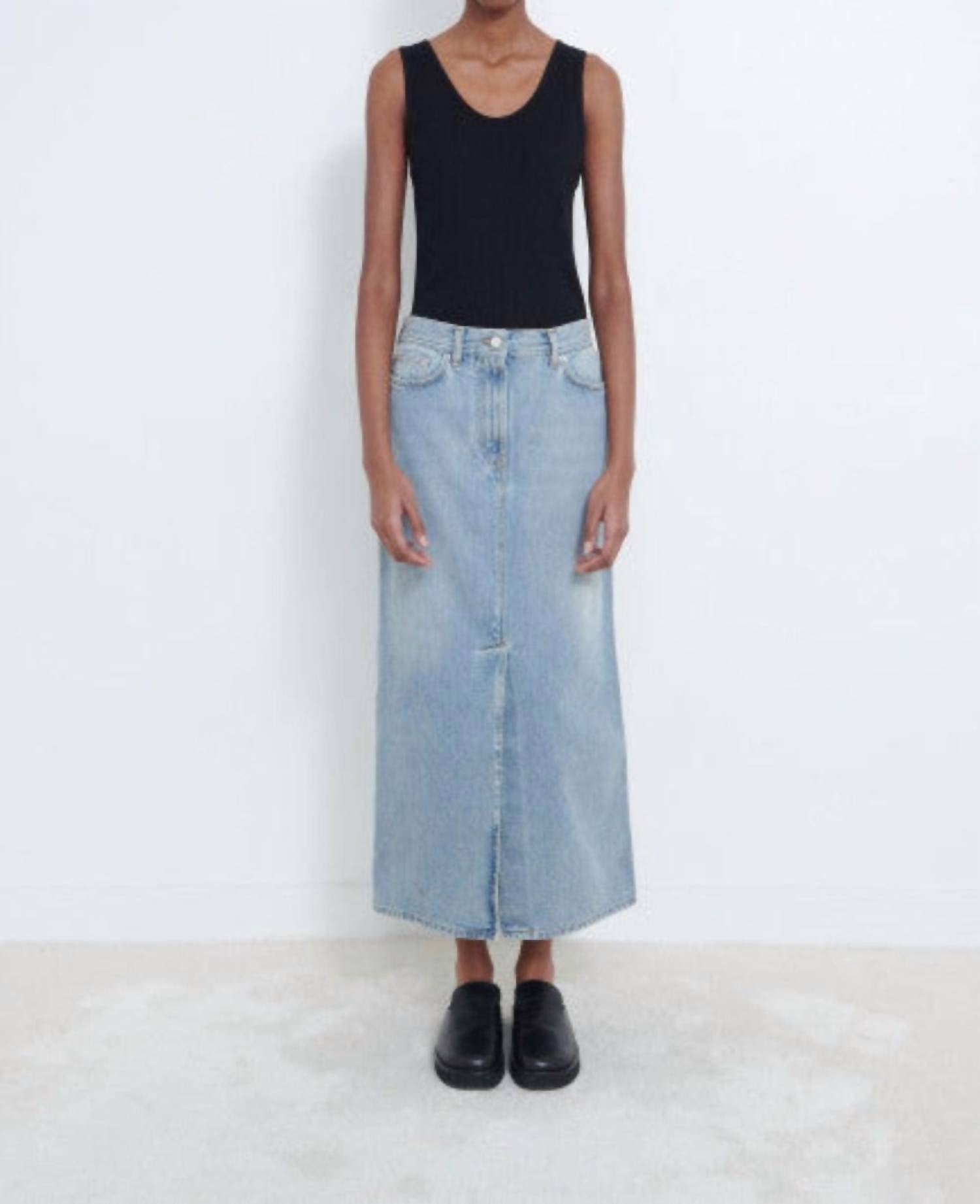 Loulou De Saison - Rona Long Denim Skirt