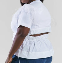 Tanya Taylor - Lydia Feather Top - Plus Size