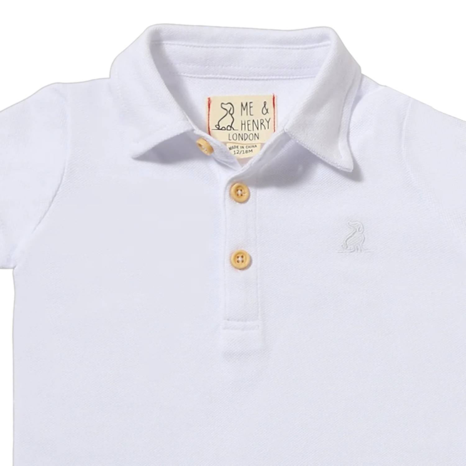 Me & Henry - Kid's Pique Polo Shortall