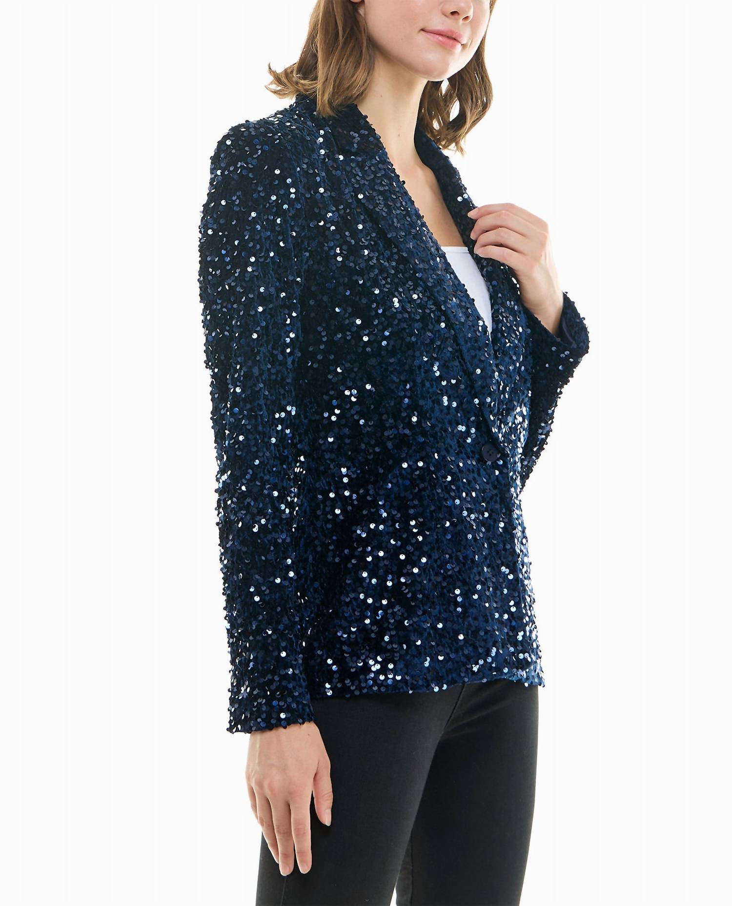 Nicole Miller - Dani Velvet Sequin Jacket