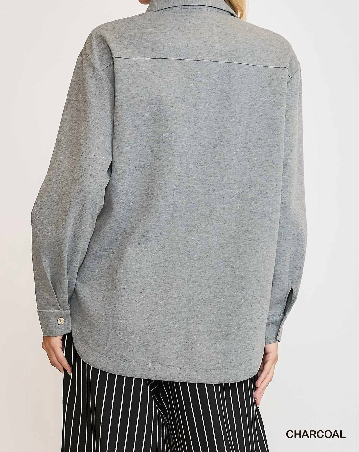 Umgee - Oversized Shirt Jacket