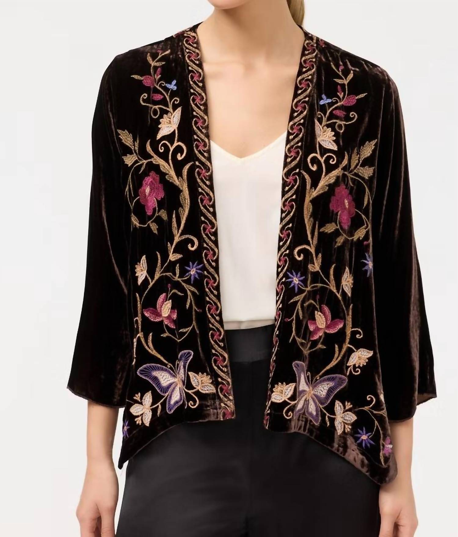 Johnny Was - Velvet Floral Bolero